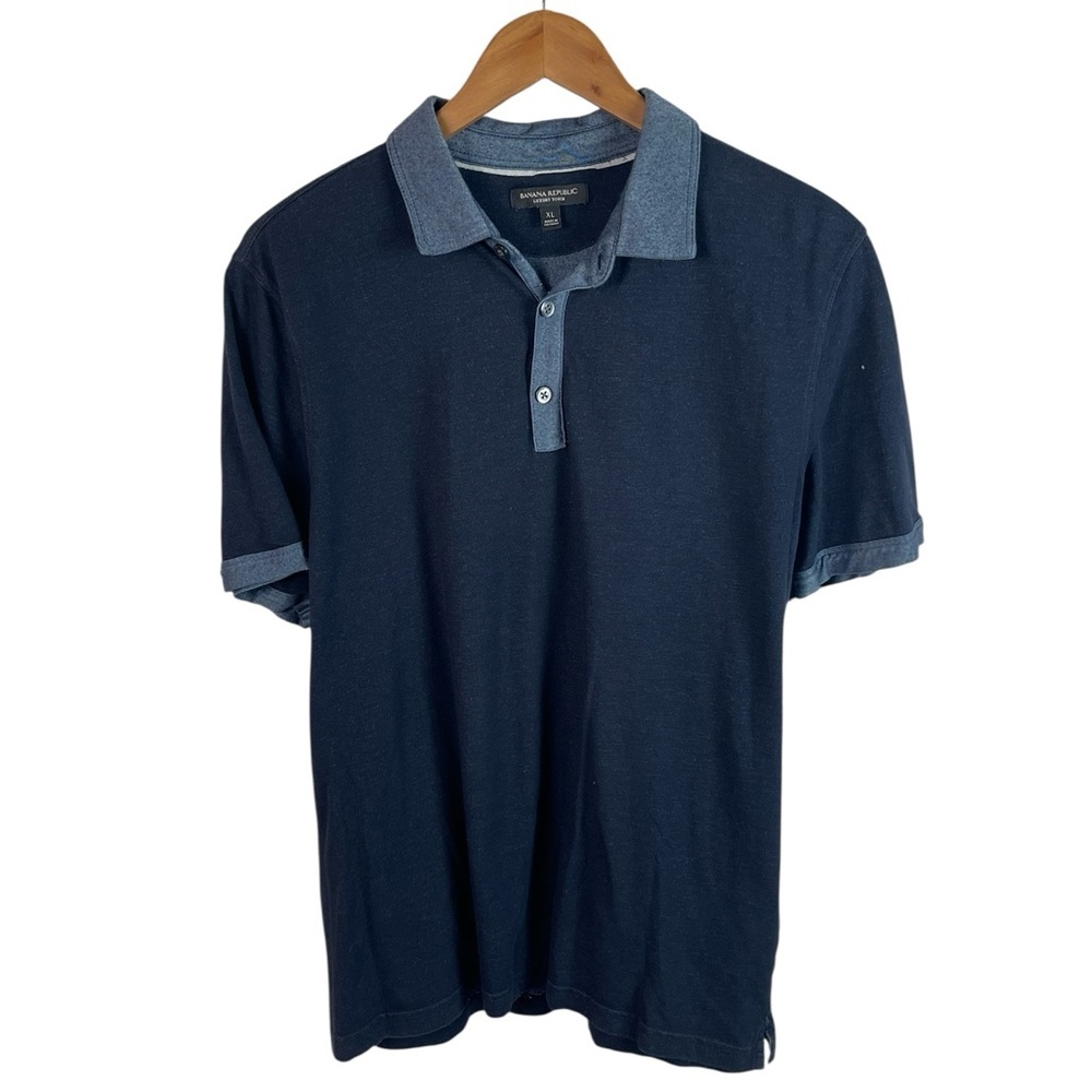 Po203 Men’s Banana Republic Luxury Touch Business Casual Polo Shirt Xl